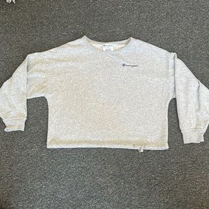 grey barely worn champion pullover